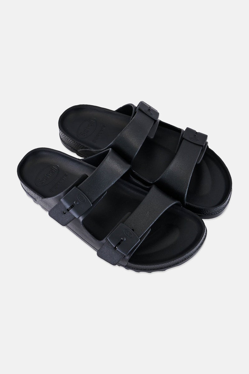 Scholl أحذية شريحة قابلة للتعديل للرجال باهيا بتصميم بيولوجي، أسود - Image 2